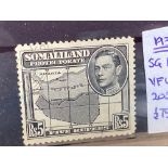 SOMALILAND 1938 G6 5Rs v.f.used SG104. cat £75