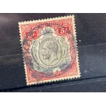 TANGANYIKA SG46-7 (1948) 5sh fine used. Cat £40