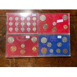 Two sets of Elizabeth II 1966/7 coinage