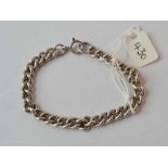 A silver chain bracelet