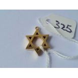 A star of David 9ct charm3.6g