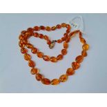 An amber style necklace