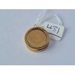 A coin holder 9ct - 4.5 gms