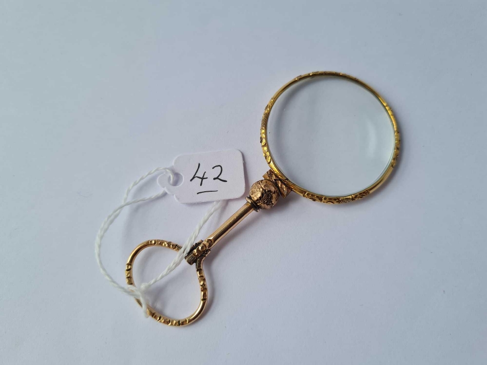 Victorian 15ct gold (tested) eye glass