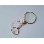 Victorian 15ct gold (tested) eye glass