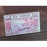 NEW HWBRIDES SG63 (1938) 10f set top value mint. Cat £225