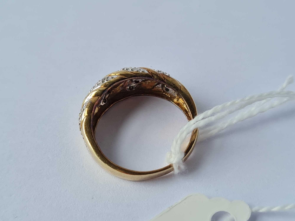 A rope twist 9ct ring size N 3.3g inc - Image 3 of 3