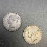 Two pennies 1854 and 1855