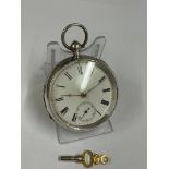 Antique silver Waltham pocket watch