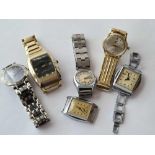 A bag of assorted vintage wrist watches