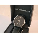 A cased gents wrist watch by Emporio Armani
