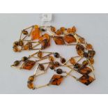 A amber type necklace