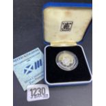 A two pound proof Commonwealth 1986 boxed coin with paperwork