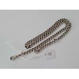 A silver watch chain 34.7g