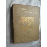 RACKHAM, A. A Midsummer-Nights' Dream 1st.ed. 1908, London, 4to orig. gt. dec. cl. 40 cold. plts.