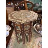 A Moroccan 19th Century inlaid table