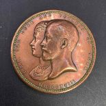 1893 large bronze medal, Duke of York, rare