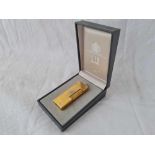 A good gilt Dunhill lighter with certificate and inner and outer original boxes (as new)