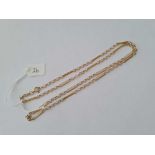 A long link neck chain 9ct 23 inches - 5.7 gms
