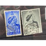 VIRGIN ISLANDS SG124-25 (1948). SW pair fine used. Cat £25