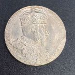 1902 silver coronation medal unc. condition