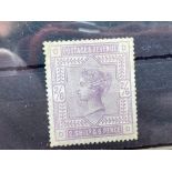 GB. 1883-Q.V. 2/6 lilac, mint O.G. (small fault top left ) SG 178 Cat £600