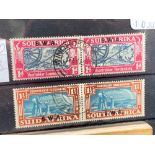 SW AFRICA SG109-10 (1938). Voortrekker horiz pair, fine used. Cat £58