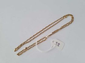 A boxed link neck-chain 9ct 22 inch – 5.1 gms