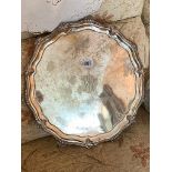 EP Salver with decorated rim . 15" wide