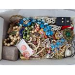 A large quantity of costume jewellery