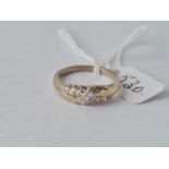 A white gold diamond ring 18ct gold size R – 4.2 gms