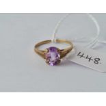 A amethyst ring 9ct size L – 1.3 gms