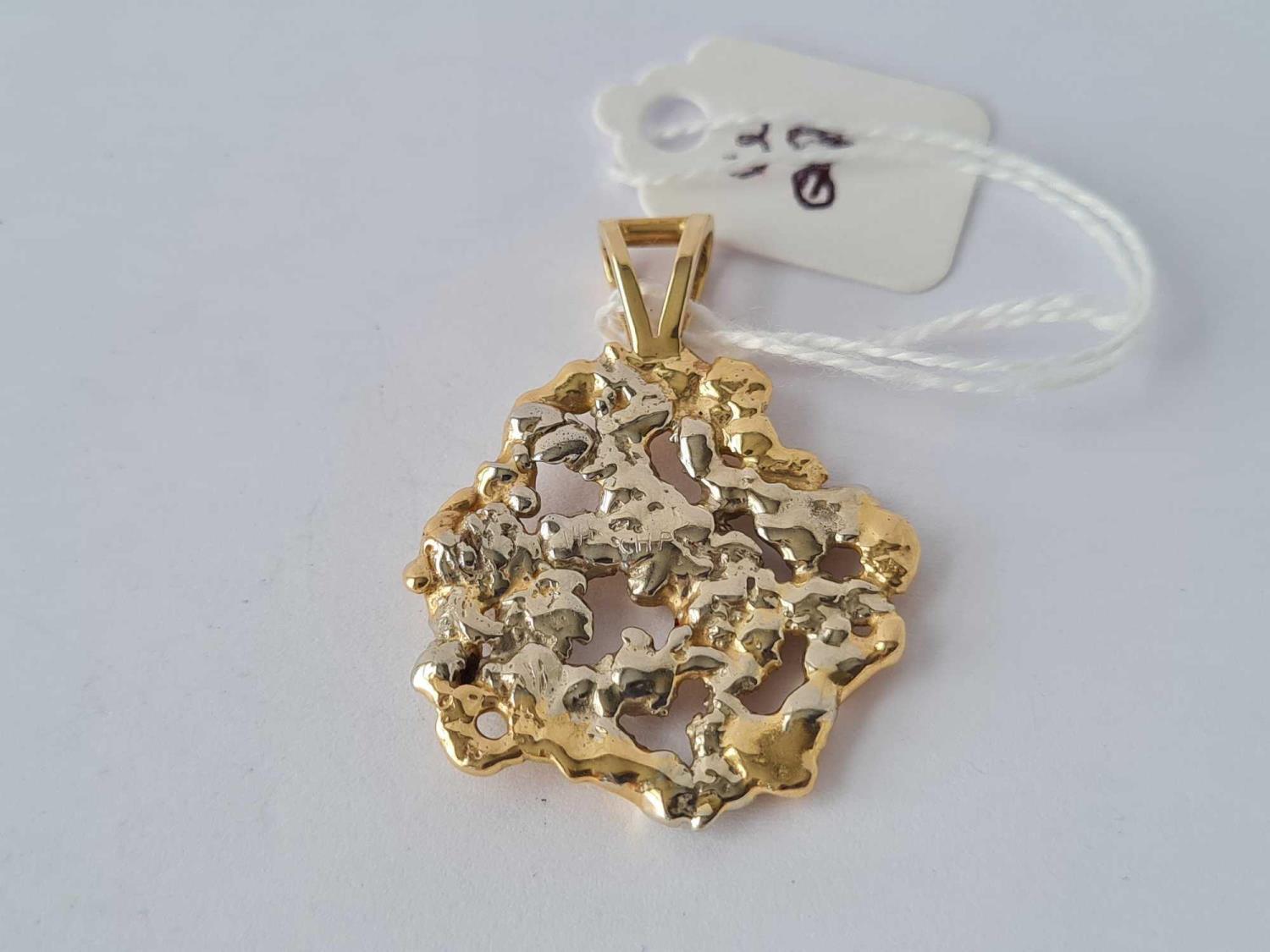 A MODERNISTIC PENDANT BY CHD 14CT GOLD – 10 GMS - Image 2 of 2