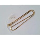 A flat S link 9ct necklace 5.3g
