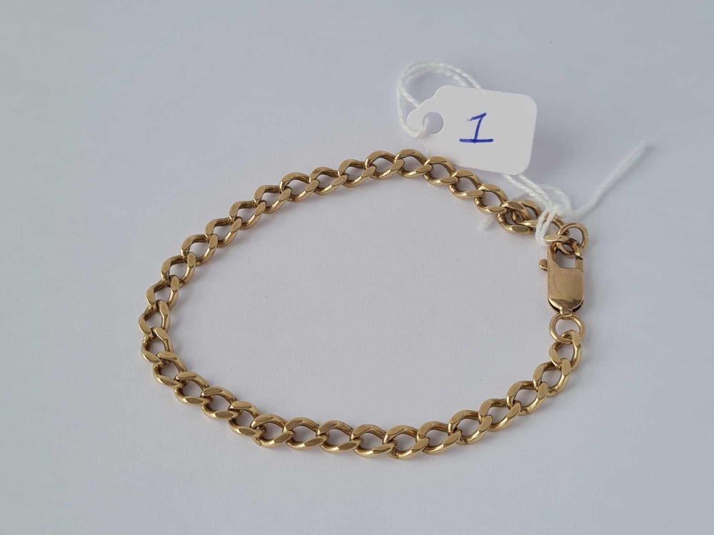 A GENTS BRACELET 9CT – 11.4 GMS