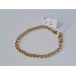 A GENTS BRACELET 9CT – 11.4 GMS