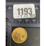 1888 USA gold 3 dollars high grade