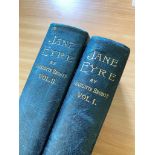 Two volumes, Jayne Ayre by Charlotte Bronte with etchings and Limited Edition No.65 of 300 copies,