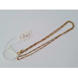 Rose gold neck chain, 9ct, 2.8g