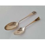 Two decorative spoons 1909/59
