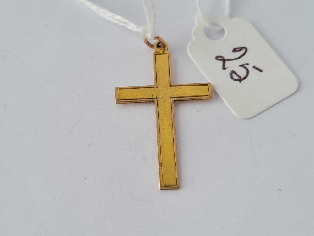 A 9ct cross- 1.1 gms