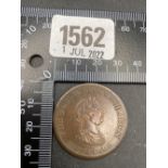 1812 SHEFFIELD penny token, high grade