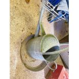 Galvanised watering can plus sieve