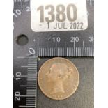 1844 Farthing rare date