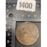 A penny token no British Coppers Co at WALTHAMSTOWE 1812