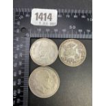 Three silver Middle Eastern coins