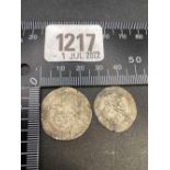 Elizabeth I sixpence and groat