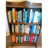 Three shelves of paperback & other books