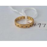 A 9ct eternity ring size K ½ – 1.6 gms