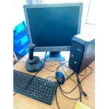 A Packard Bell Tower, Asus Monitor, keyboard etc